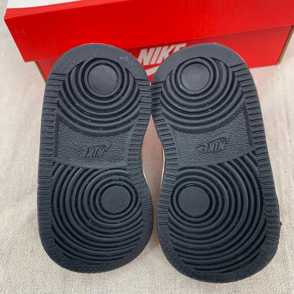 Nike Court Borough Wheat Mid Toddler Shoes Size 3C 870027-701 (Mismatch Box) - Picture 5 of 6